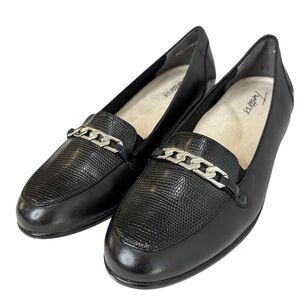 Trotters Anastasia Ballet Flat Comfort Shoe Size 8.5 Narrow Black Leather NEW